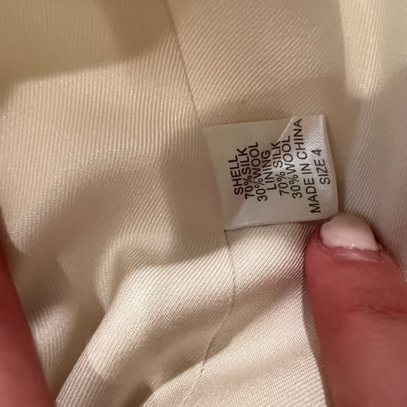 Intermix Pency White Mini Dress  / Size 4 / Pink & Blue Florals - Picture 6 of 7